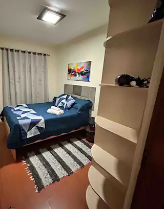 Apartamento aconchegante com lareira interna